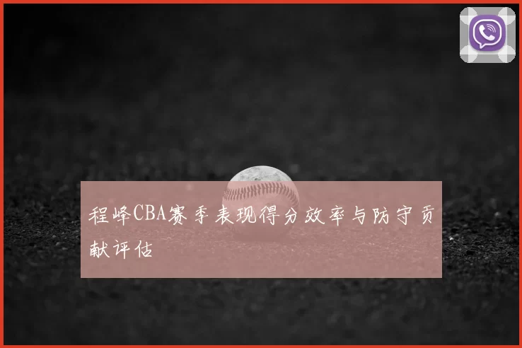 程峰CBA赛季表现得分效率与防守贡献评估